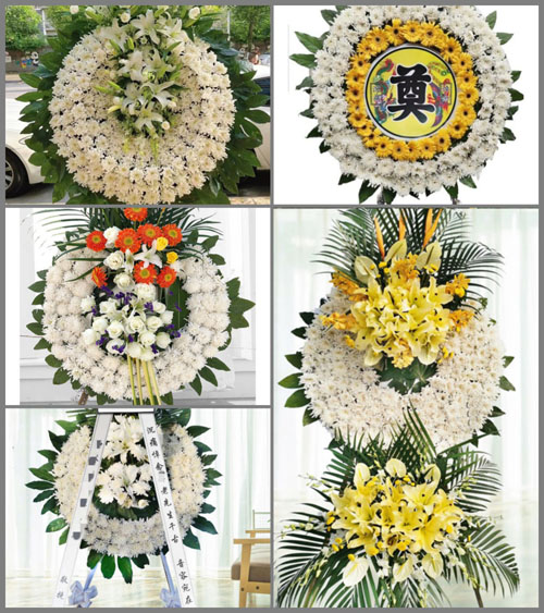 安徽安庆市望江县长岭镇文学村花圈速递